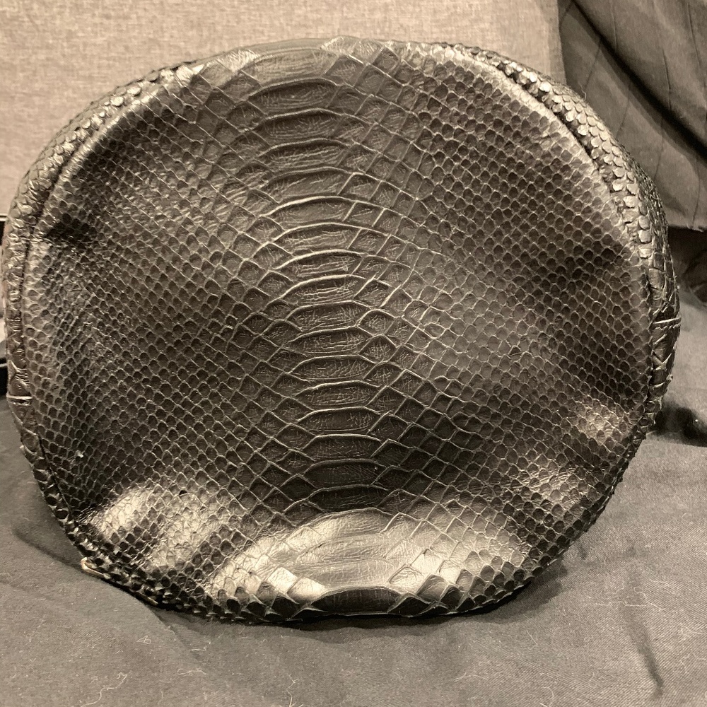 Saint Laurent Rider Medium Python-Print Bucket Bag - Picture 3 of 7